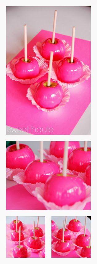 Hochzeit - Hot Pink Candy Apples - SWEET HAUTE