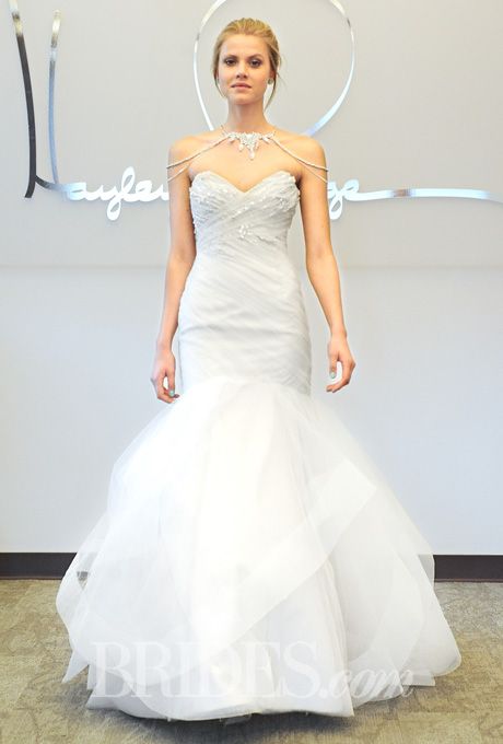 زفاف - Hayley Paige - Spring 2015 - Style 6458 Conrad Sleeveless Lace Mini Wedding Dress With Lace And Tulle A-Line Overskirt
