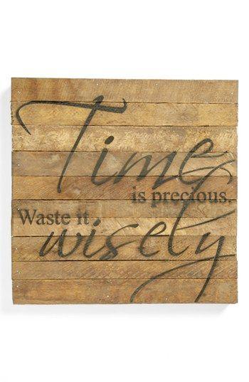 Mariage - 'Waste It Wisely' Wall Art 