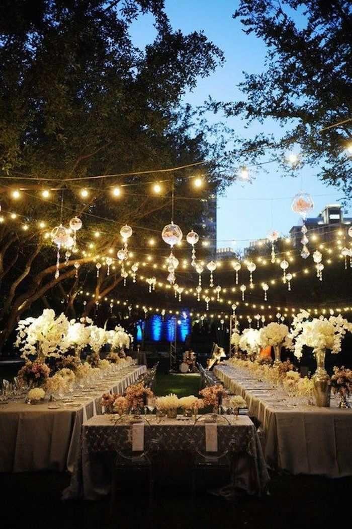 Hochzeit - Weddings With Romantic Edison Bulb Decor