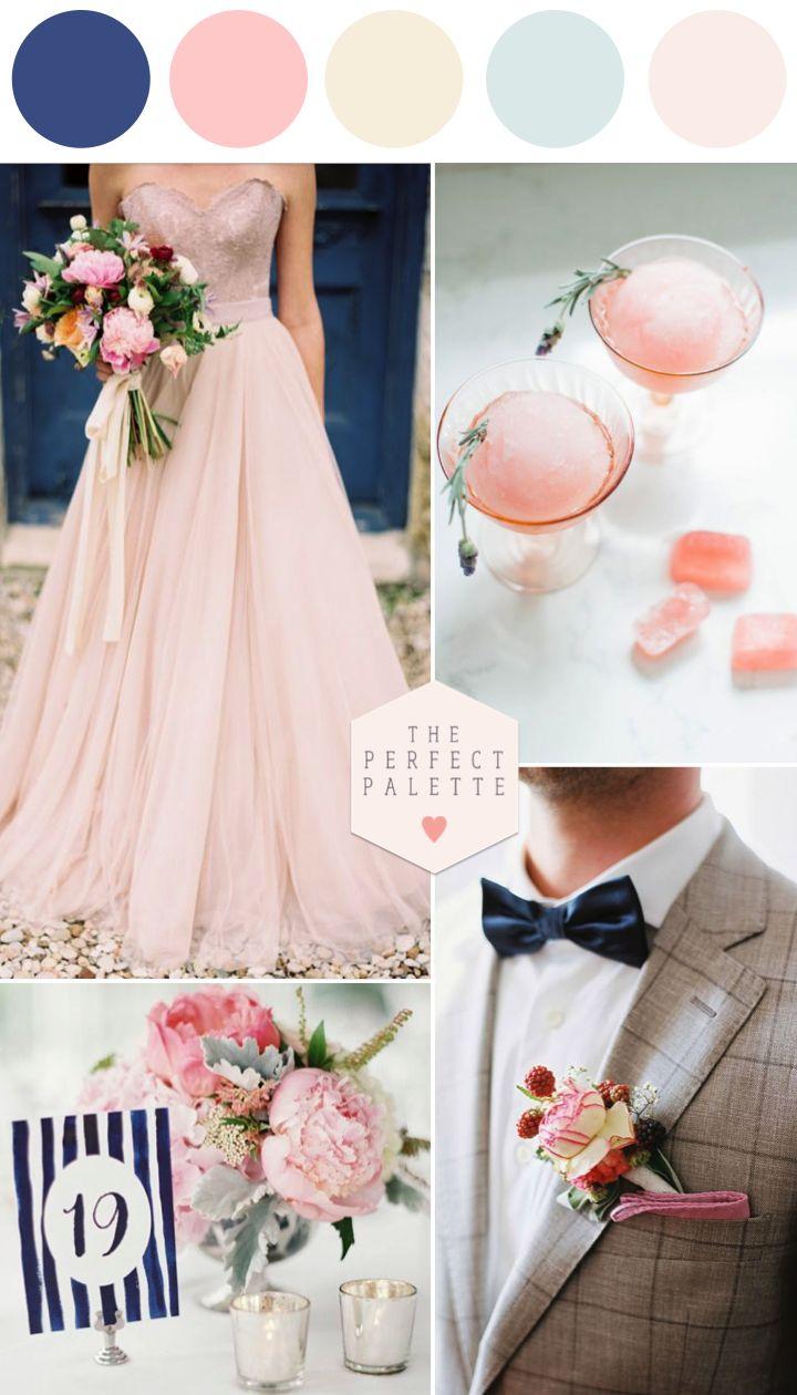 Hochzeit - Blush Meets Blue And They Say "I Do"