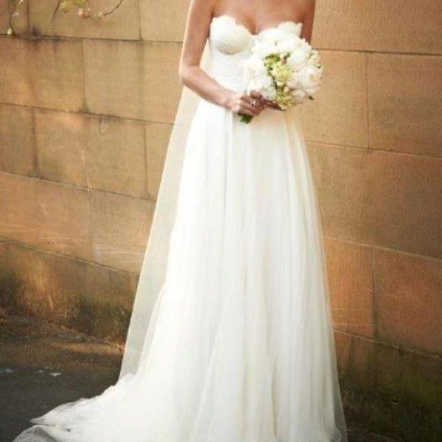 Wedding - Steven Khalil Dress: Bodice With Lace Fringeing