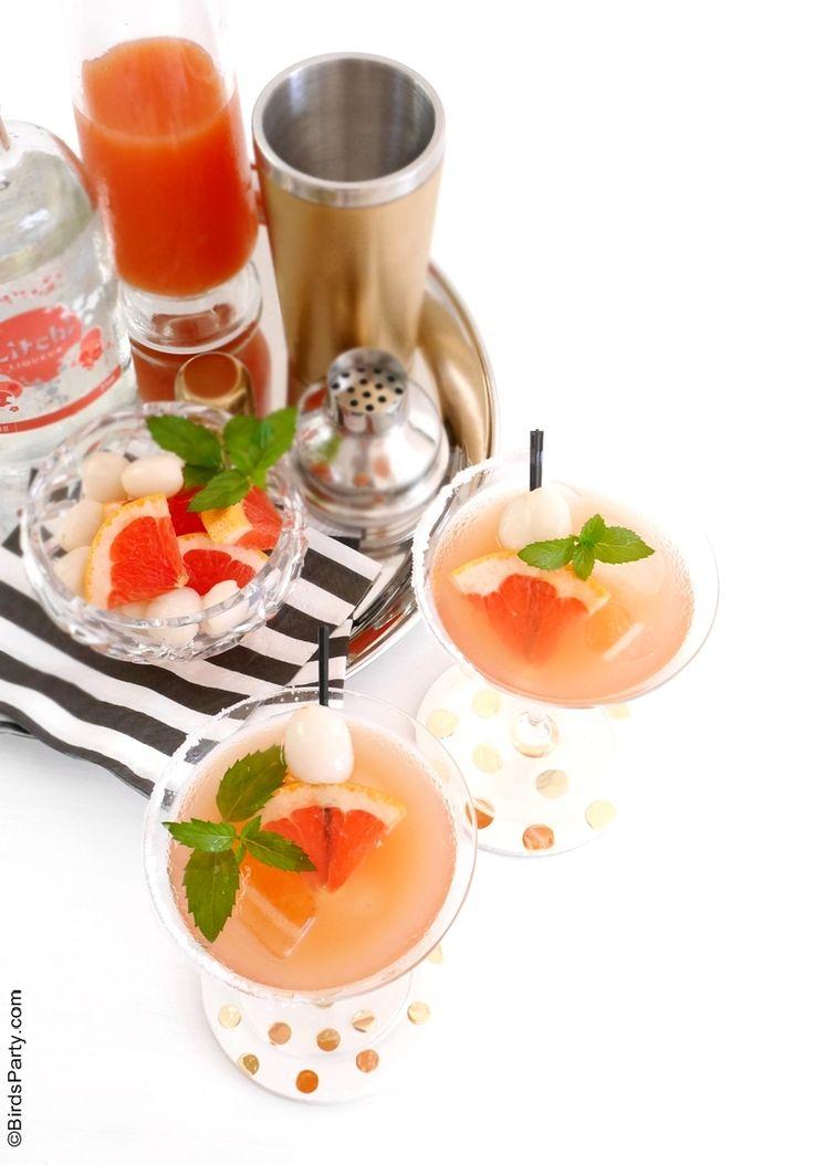 زفاف - The Birdie: Lychee Liqueur & Grapefruit Cocktail