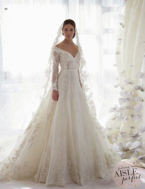 Hochzeit - 20 Pretty Perfect Long Sleeve Wedding Gowns