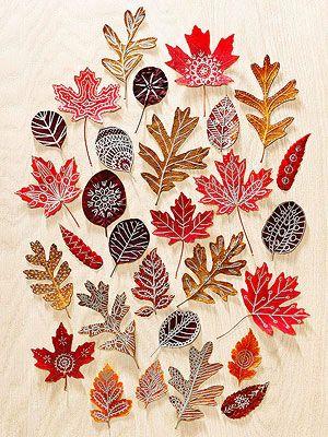 Свадьба - Get Creative With These Fall Leaf Crafts
