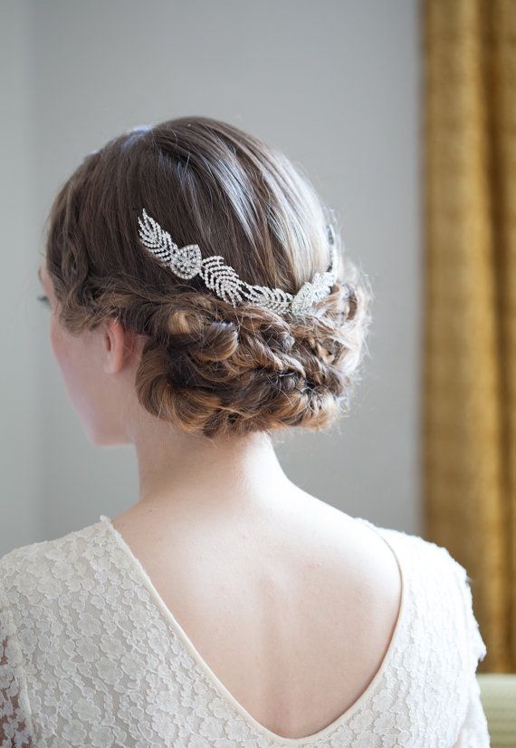 Grecian Bridal Headpiece - Art Wedding Hair Accessory - Crystal Hair-vine - Vintage Hair Accessory - Agnes Hart UK #2370186 - Weddbook