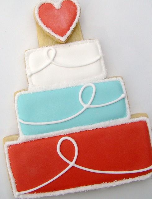 Hochzeit - Decorated Sugar Cookie Envy