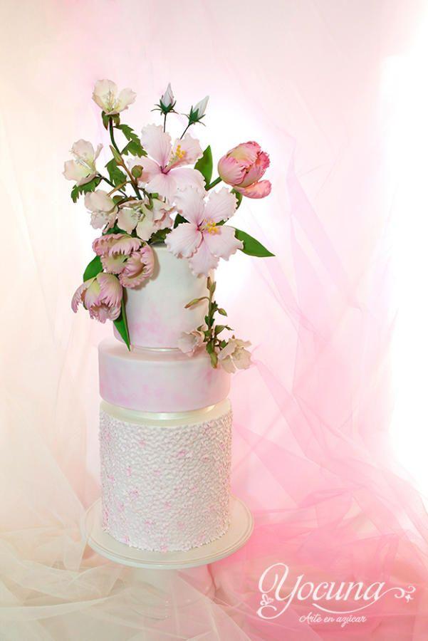 Mariage - Romantic Wedding Cake. Collaboration Pasteles De Ensueño Magazine