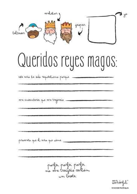 Hochzeit - Carta A Los Reyes Magos Para Descargar, Por Mr.Wonderful