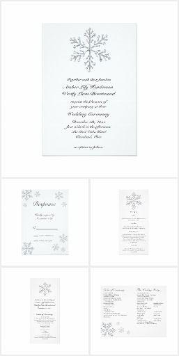 Wedding - Winter White Snowflake Wedding Collection