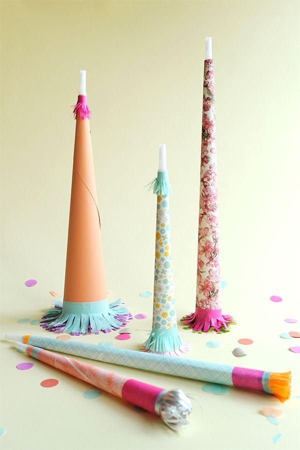 Mariage - Pretty Paper Party Horns DIY