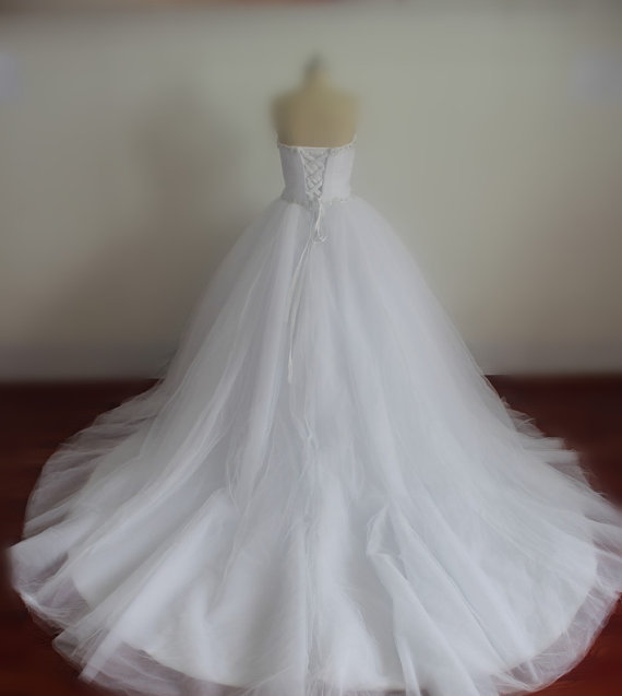 زفاف - Real Wedding Dresses with Pearls Sweetheart Bridal Gowns with Sequins Lace-up Wedding Gowns