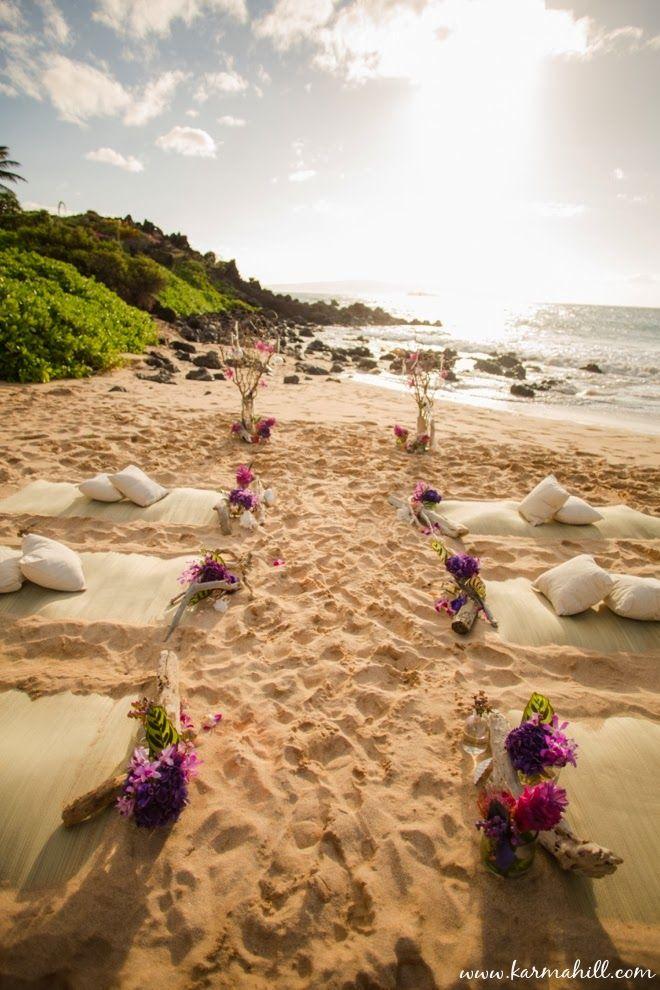 Hochzeit - Vivian & Brandon's Styled Maui Wedding At Southside Beach - By Karma Hill
