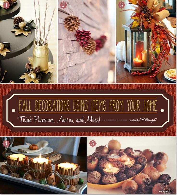 Свадьба - Homemade Fall Decorations You Can Make