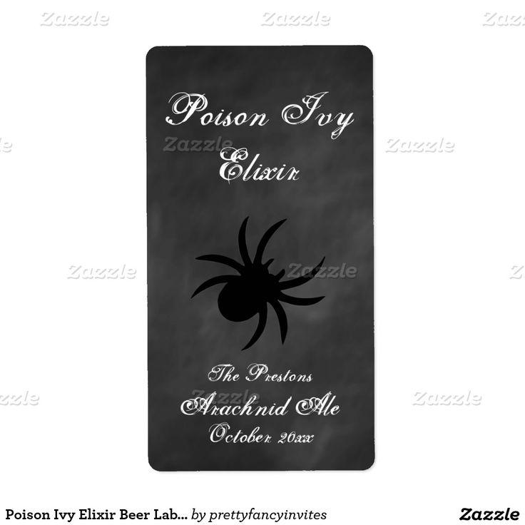 Mariage - Poison Ivy Elixir Beer Label Shipping Label