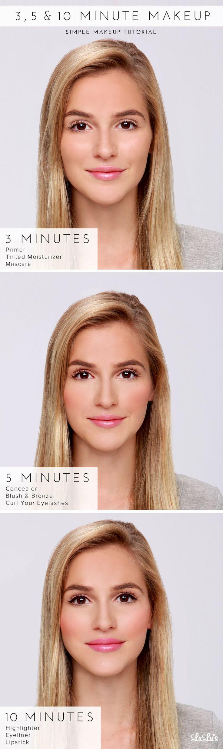 Hochzeit - LuLu*s How-To: 3, 5 & 10 Minute Makeup Tutorial