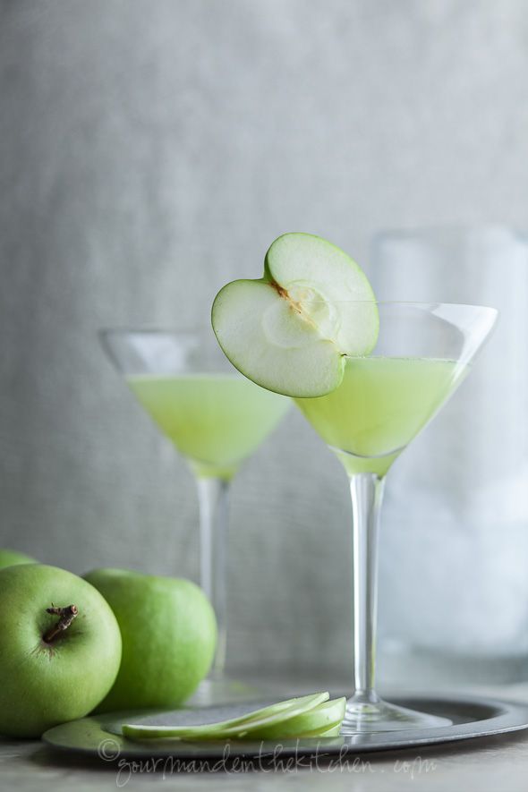 Hochzeit - Green Apple Ginger Martini 
