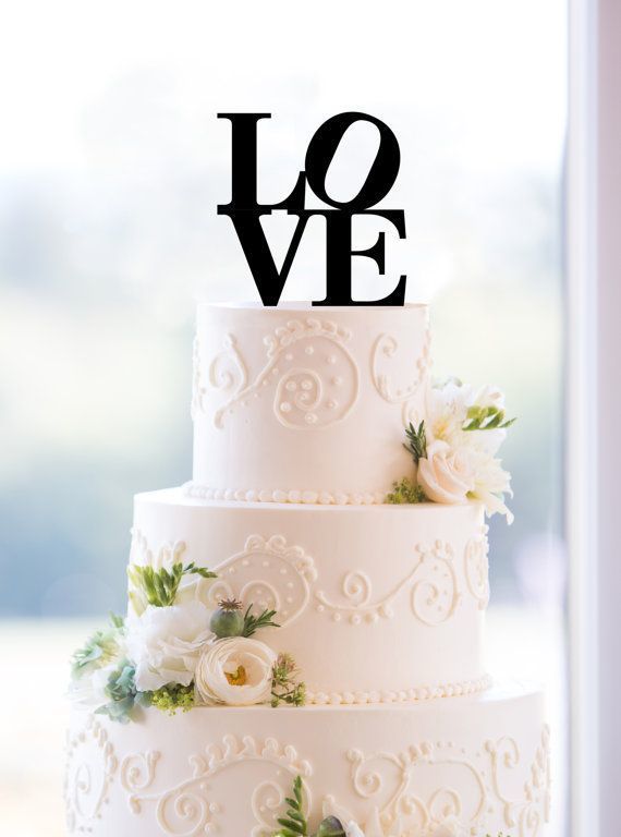Свадьба - 15 Pretty Perfect Wedding Cake Toppers - Aisle Perfect