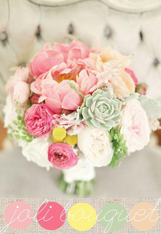 Mariage - Bouquet De Mariée {roses Romantiques}