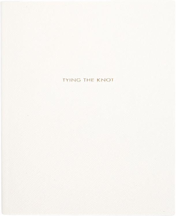 Hochzeit - Smythson "Tying the Knot" Wedding Planner Notebook-White