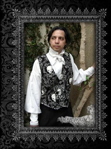 Mariage - Double Breasted Skull Waistcoat Vest by Kambriel
