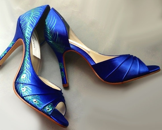 peacock blue shoes for wedding