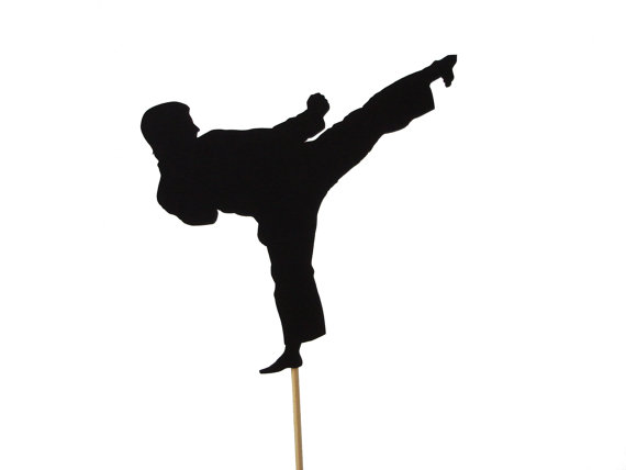 Hochzeit - Karate Cake Topper, Martial Arts Party Decoration