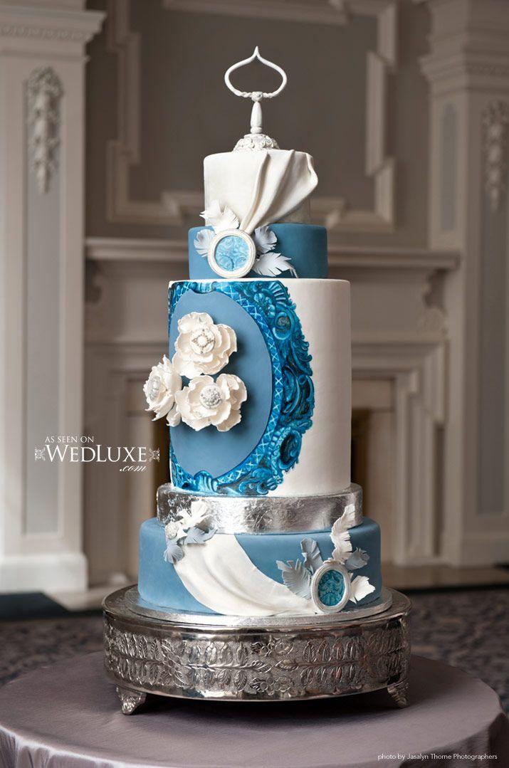 Свадьба - Classic Blue Cake