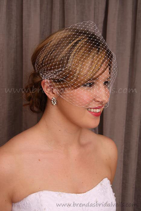 Mariage - Birdcage Veil, Wedding Veil, Bridal Veil, Bandeau - Available In A Wide Range Of Colors