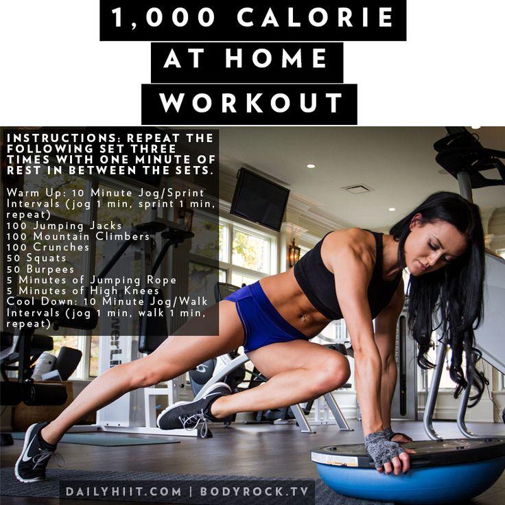Hochzeit - The 1,000 Calorie At-Home Workout 