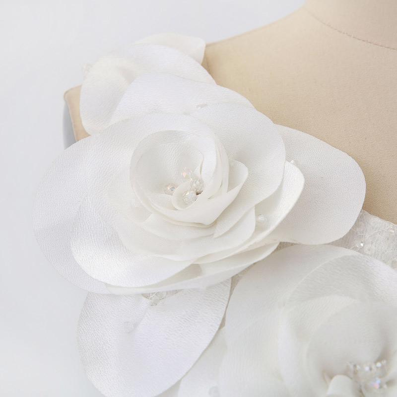زفاف - One Shoulder Sleeveless Lace A-line Short Wedding Dress- AU$ 238.07 - DressesMallAU.com