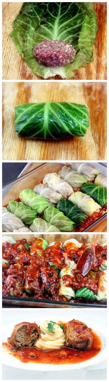 Hochzeit - Amazing Stuffed Cabbage Rolls - Yummykey
