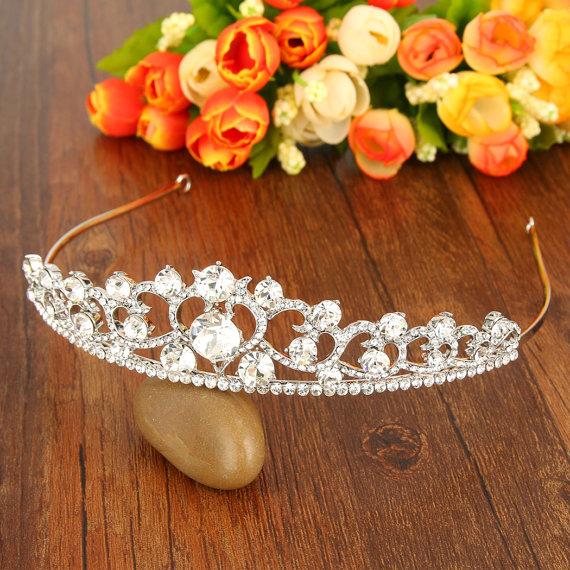 زفاف - Bridal Tiara,Wedding Headband,Women Headband,Swarovski Crystal Heanband, Downtown Abbey Headband,Party Queen Crown,Women Jewelry-10388