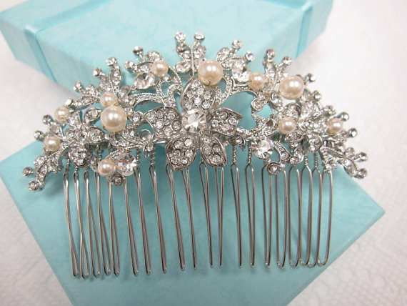 Свадьба - Bridal Headpieces Wedding Decorative Combs Bridal Hair Combs Wedding Hair Accessories Bridal Hair Jewelry Wedding Accesories 1920's Bridal