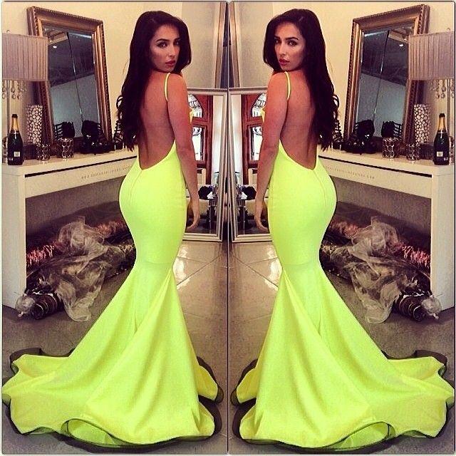 Wedding - Sexy Women Backless Mermaid Formal Party Evening Cocktail Pencil Long Maxi Dress