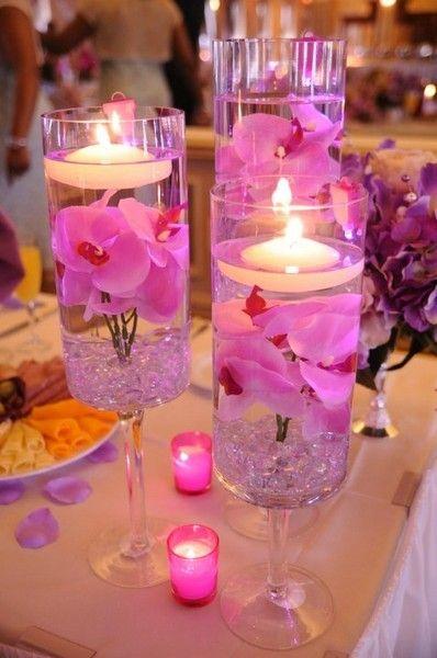 Hochzeit - Wedding Table Centerpieces – Bright Pink DIY