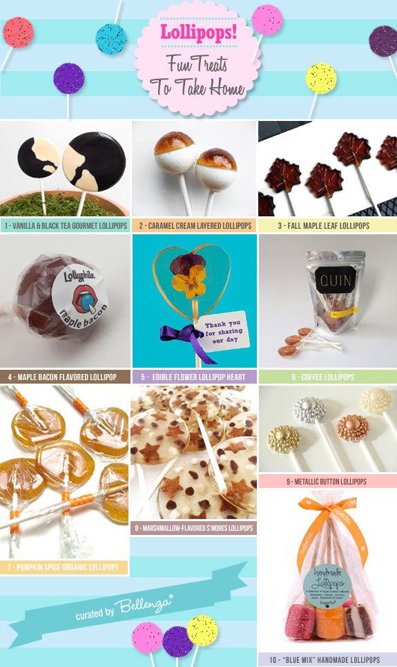 Wedding - Lollipops! Flavorful Favors For Fall Weddings!
