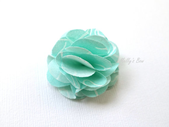 Mariage - Mint Green - Wedding Boutonniere - Lapel Flower - Men's Lapel Pin - Buttonhole - Brooch Pin - Prom