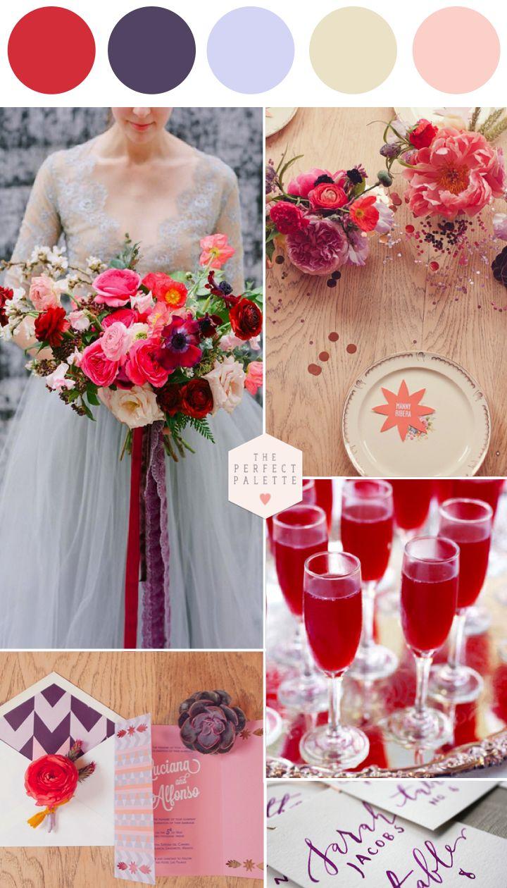 Wedding - Poppy And Lavender: A Color Story