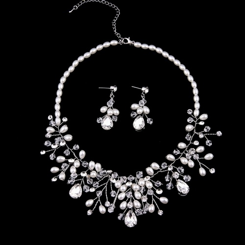 Hochzeit - Beaded Crystal Bridal Jewelry Sets $35