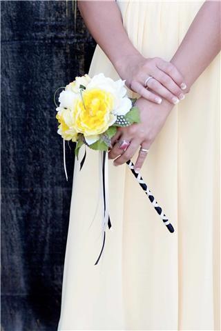 Hochzeit - ROMANTIC RUFFLES Flower Wand For Bridesmaids or Flowergirl or Toss Bouquet