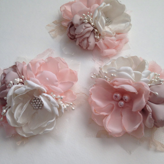 Wedding - Pin Corsage - Blush and Pale Dusty Pink Pin Corsage - Soft Pink, Pale Pink, Blush Pink, Baby Pink, Mother's Corsage, Mother of the Bride