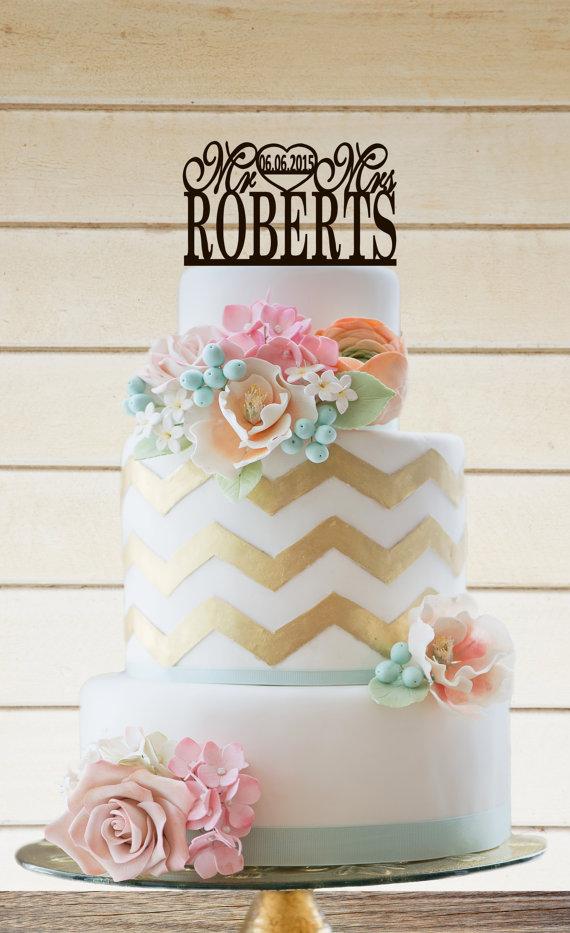 Wedding - Wedding Cake Topper Wedding Cake decor