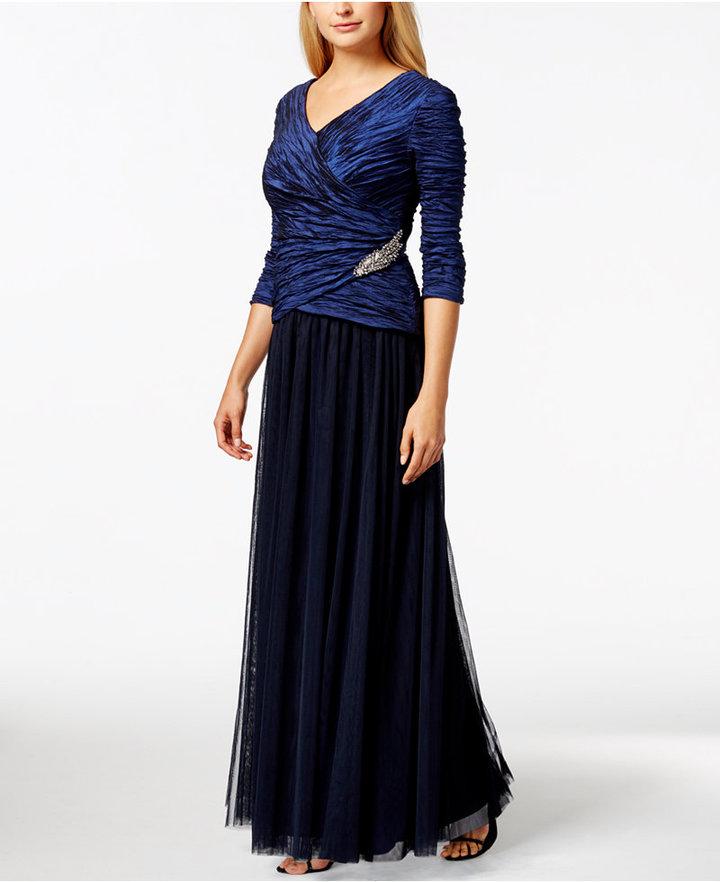 Свадьба - Alex Evenings Textured Side-Broach Gown