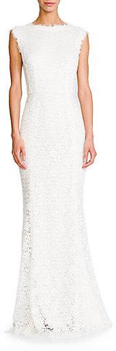 Hochzeit - Dolce & Gabbana Lace V-Back Gown