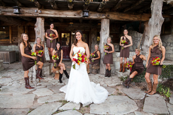 Свадьба - Chocolate Brown Wrap Twist Dress -67 Colors - Bridesmaids, Wedding, Prom
