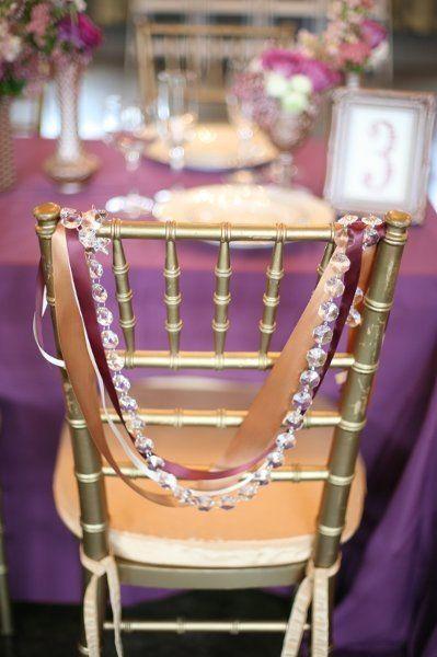 Hochzeit - Reception Chair Decor On