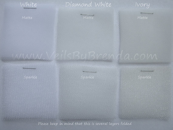 Hochzeit - Sample Swatch for Bridal Illusion Tulle Veil