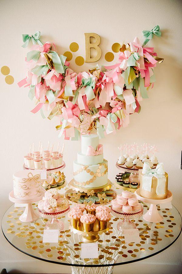 Hochzeit - {one Pretty Pin} Gold And Girlie Birthday Party