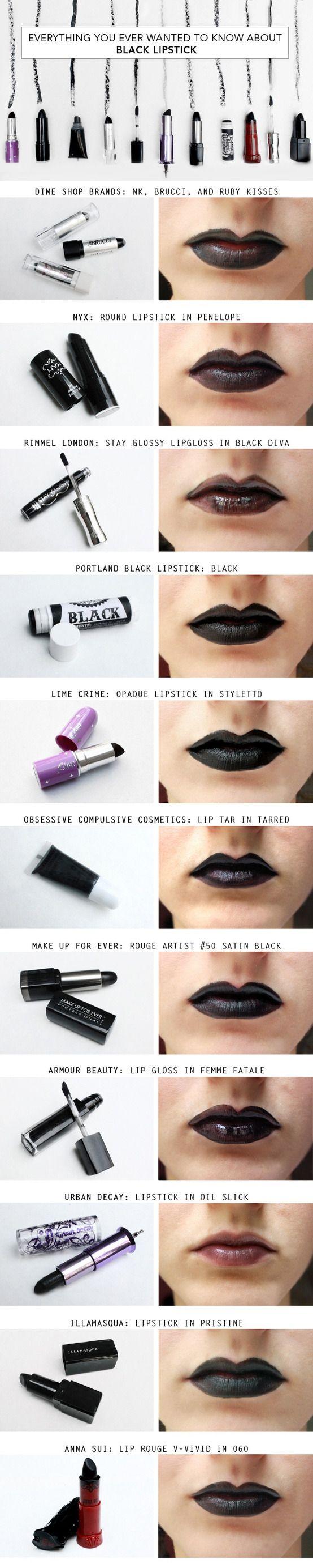 Hochzeit - Black Lipstick: The Best Color You’ve Probably Never Tried!
